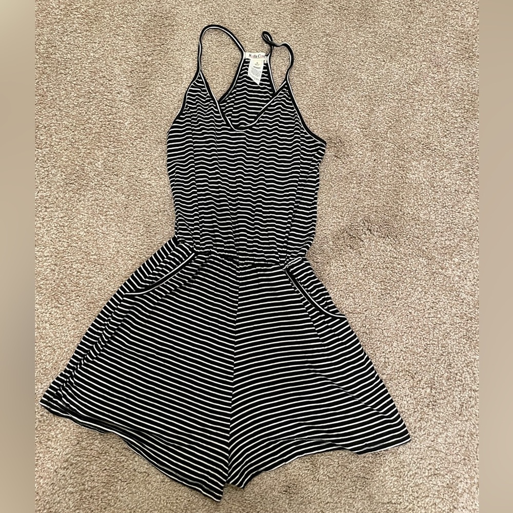 Striped romper super comfy and lightweight!